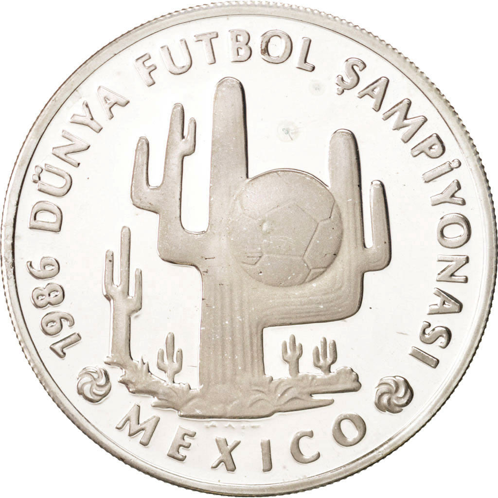 Coin, Turkey, 10000 Lira, 10 Bin Lira, 1986, MS(65-70), Silver, KM:1009