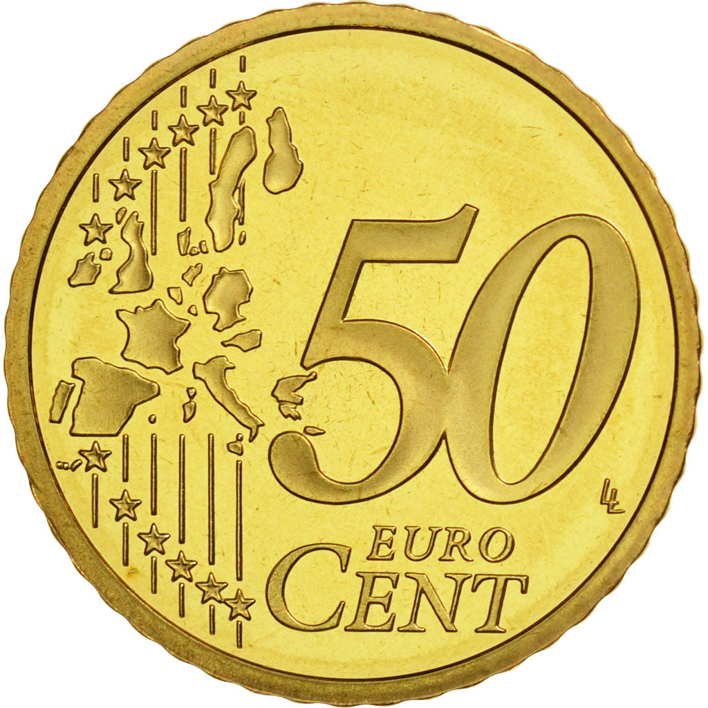 Coin, France, 50 Euro Cent, 2004, MS(65-70), Brass, KM:1287