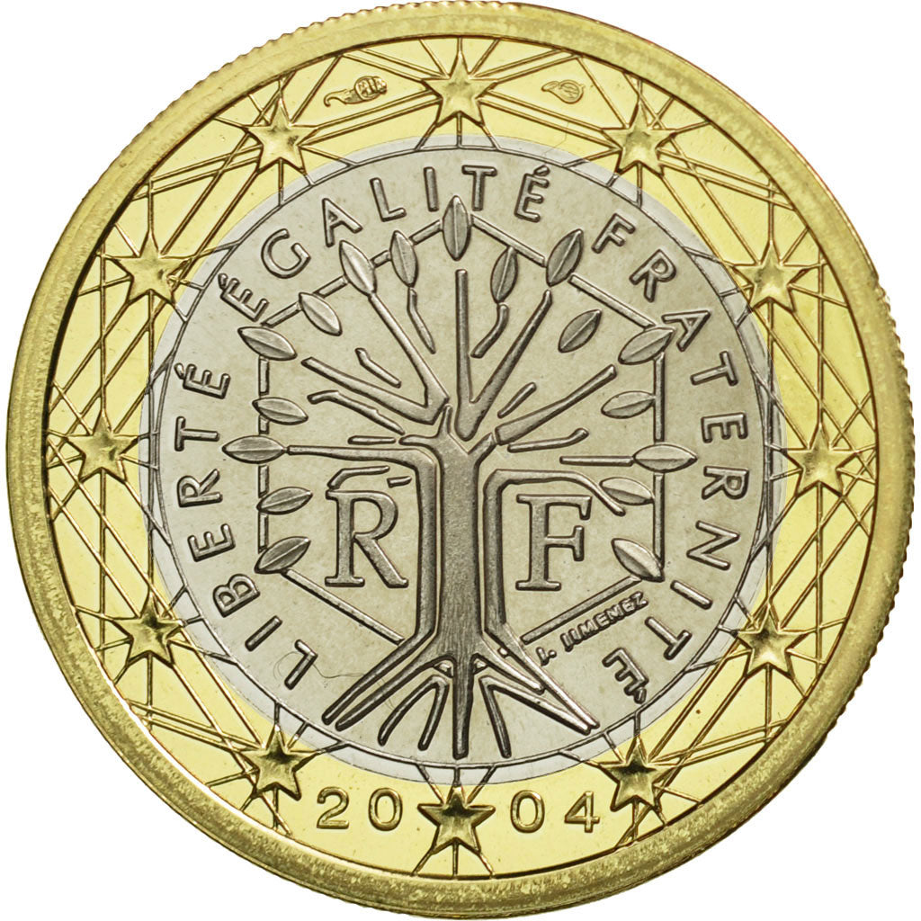 Coin, France, Euro, 2004, MS(65-70), Bi-Metallic, KM:1288