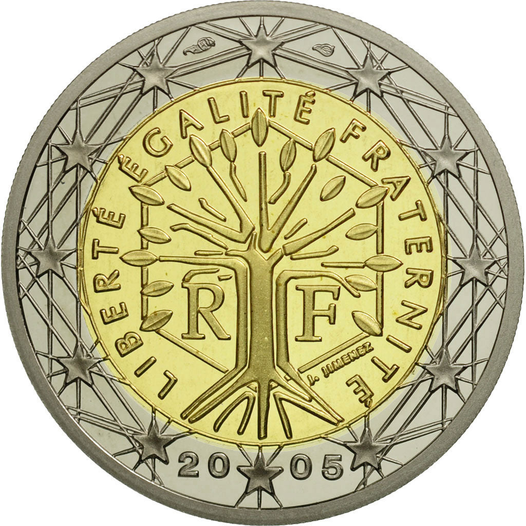 Coin, France, 2 Euro, 2005, MS(65-70), Bi-Metallic, KM:1289