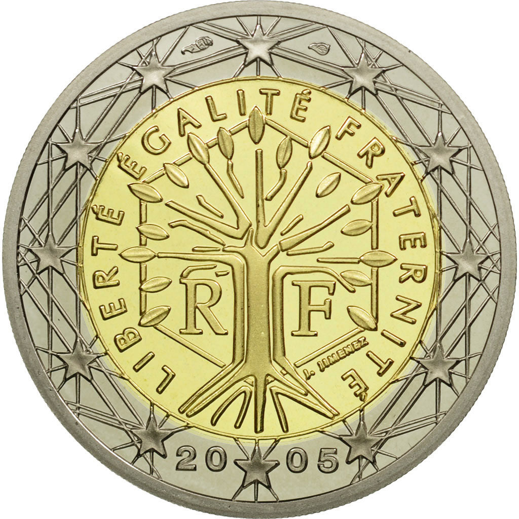 Münze, Frankreich, 2 Euro, 2005, STGL, Bi-Metallic, KM:1289