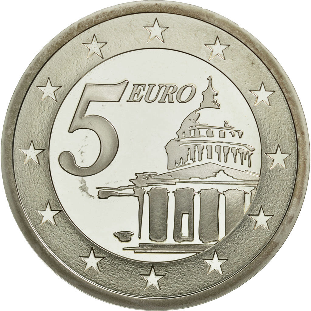 France, 5 Euro, PROOF 2005, MS(65-70), Silver, KM:2010