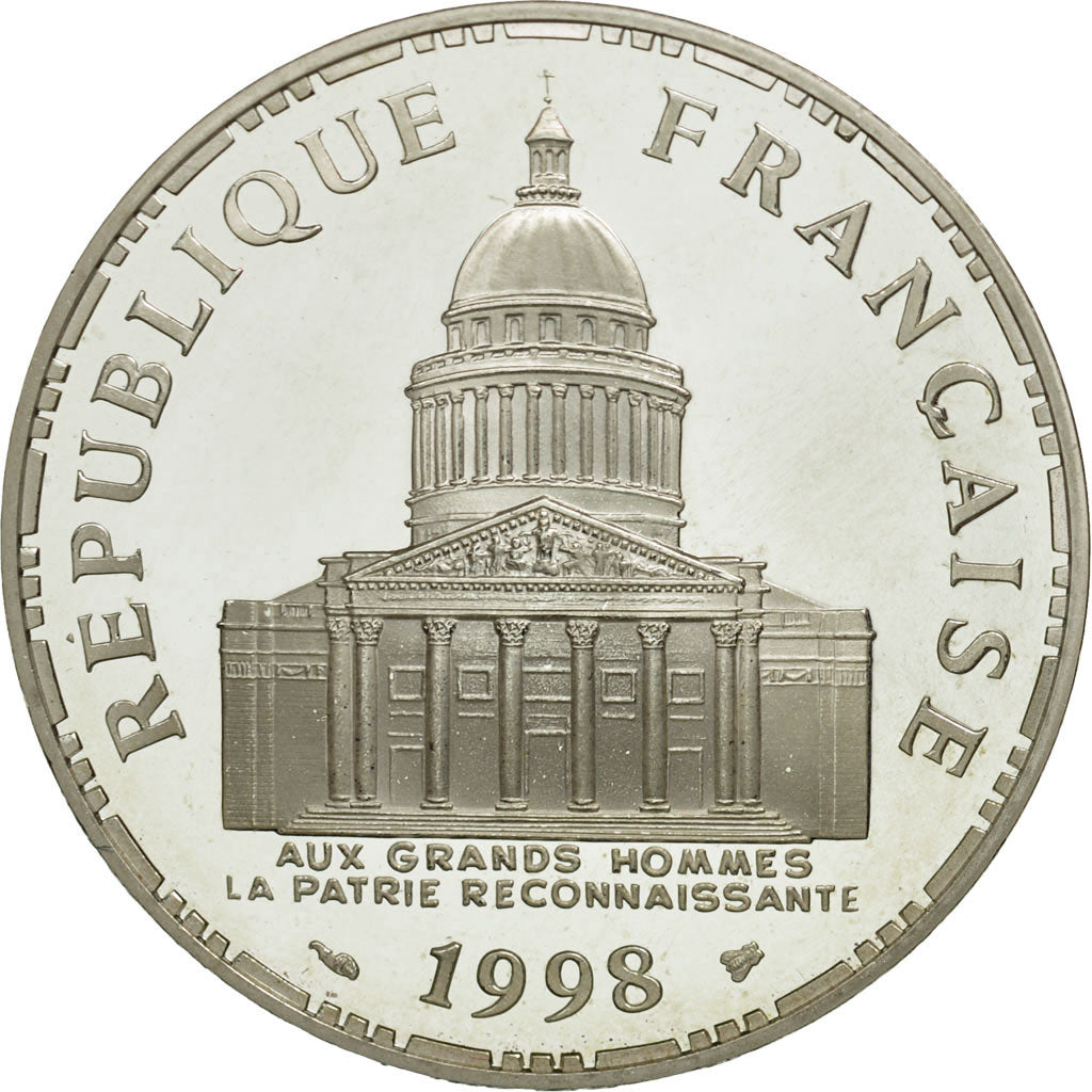 France, Panthéon, 100 Francs, PROOF 1998, Paris, MS(65-70), Silver, KM:951.1