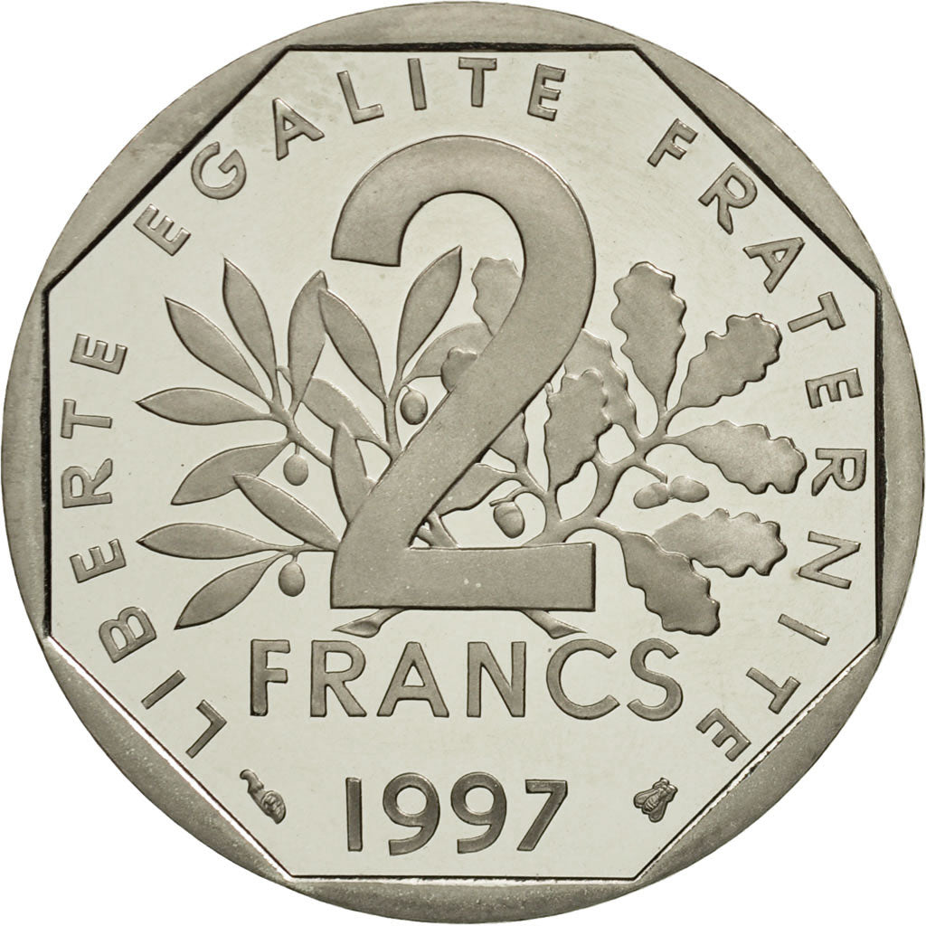 Coin, France, Semeuse, 2 Francs, 1997, Paris, MS(65-70), Nickel, KM:942.2