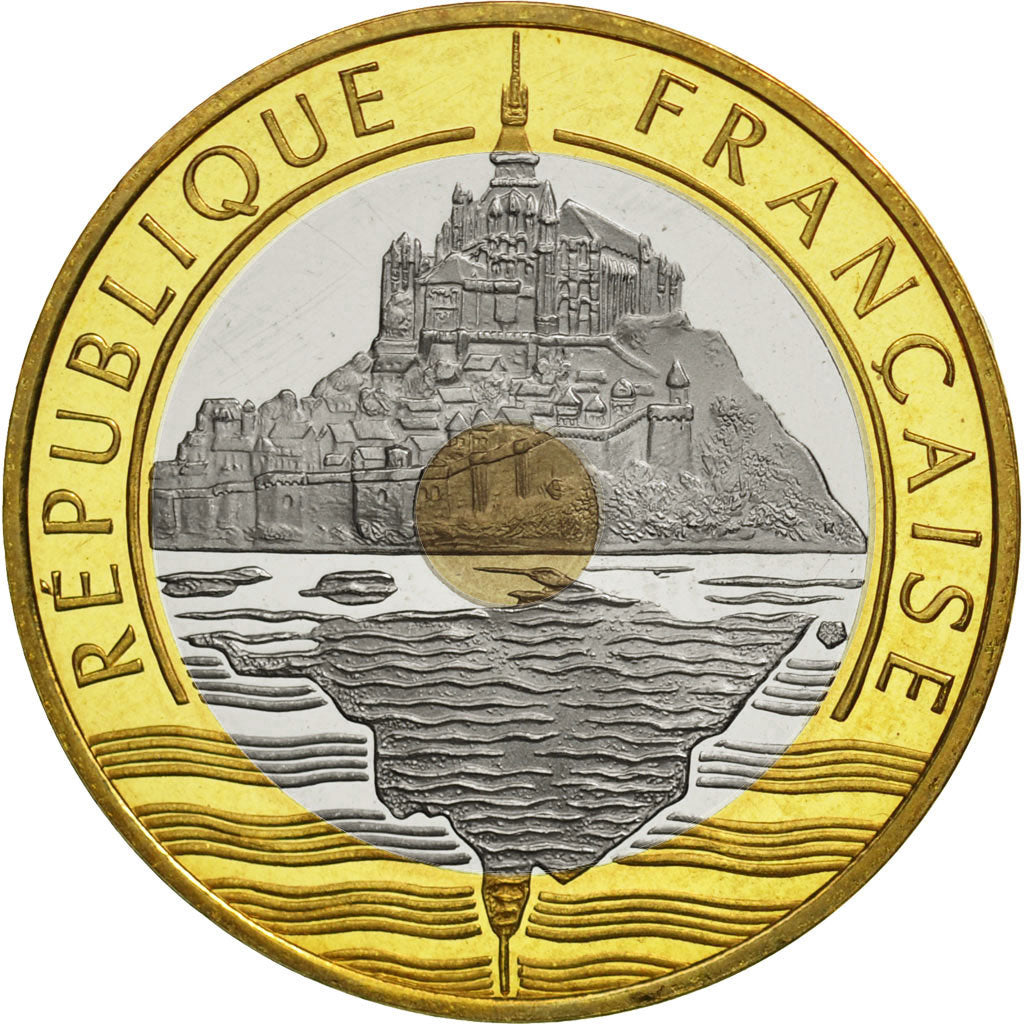 Coin, France, Mont Saint Michel, 20 Francs, 1997, Paris, MS(65-70)