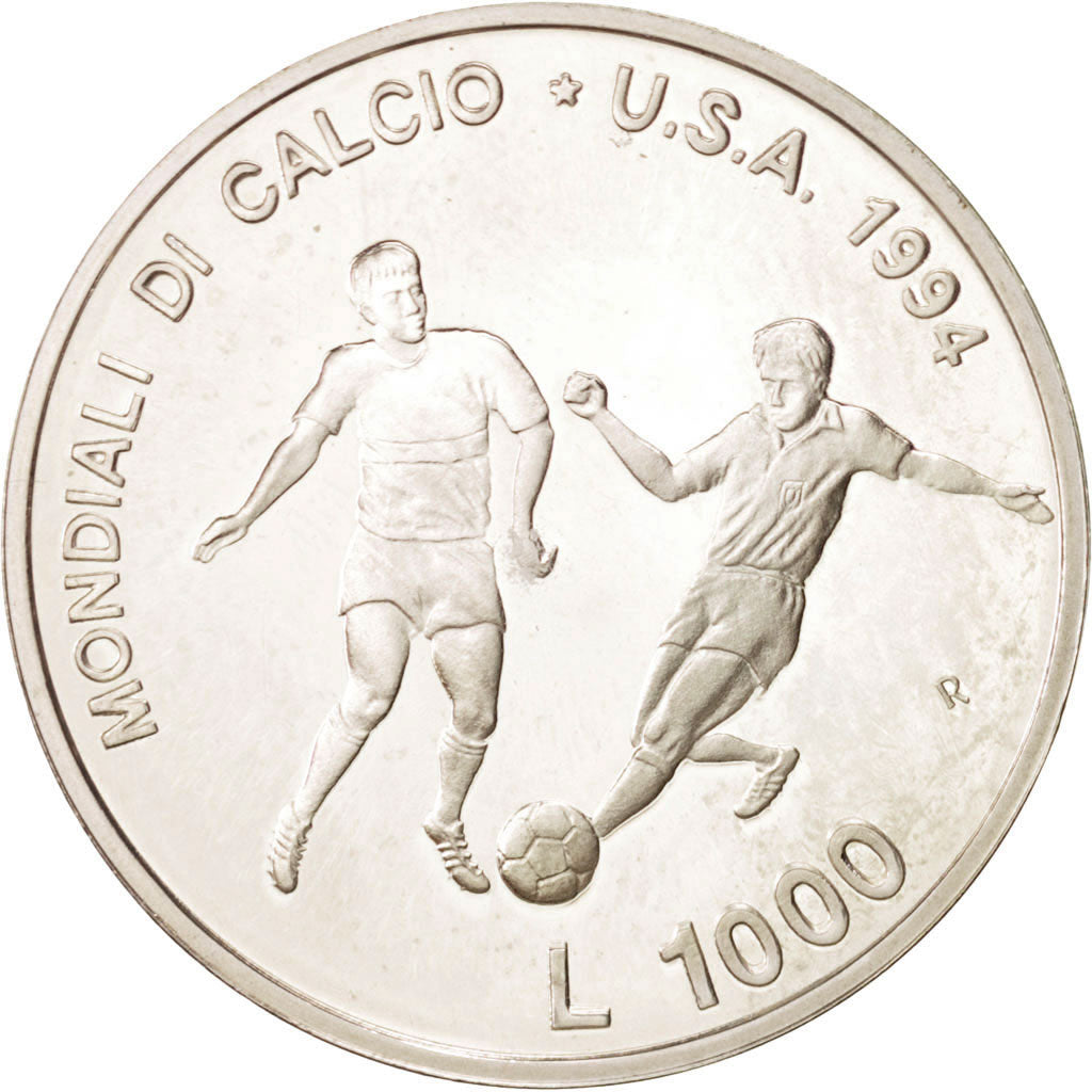 Moneta, San Marino, 1000 Lire, 1994, FDC, Argento, KM:318