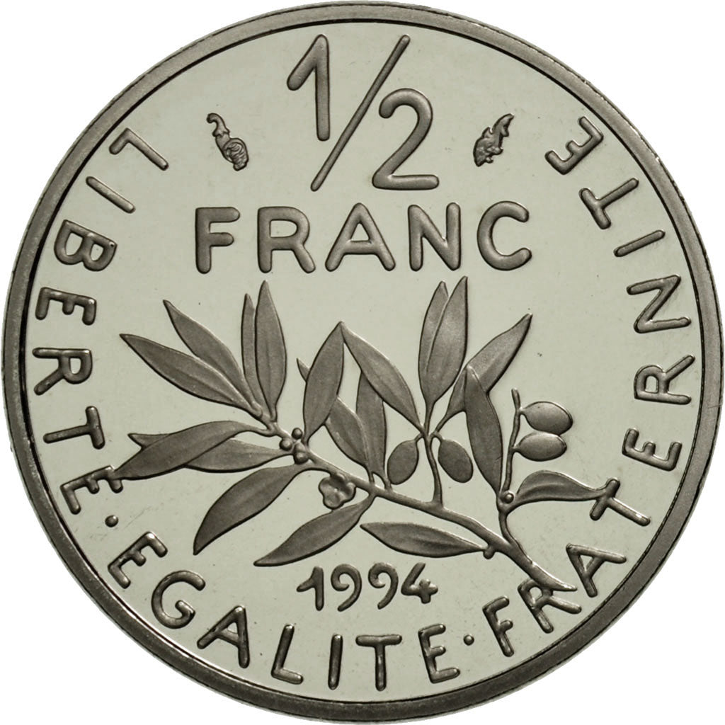 Monnaie, France, Semeuse, 1/2 Franc, 1994, Paris, FDC, Nickel, KM:931.2
