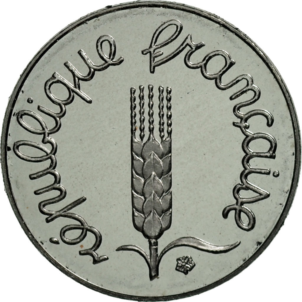 France, Épi, Centime, PROOF 1992, Paris, MS(65-70), Stainless Steel, KM:928
