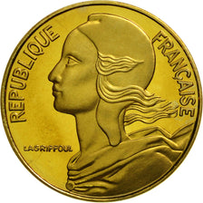 France, Marianne, 5 Centimes, PROOF 1992, MS(65-70), Aluminum-Bronze, KM:933