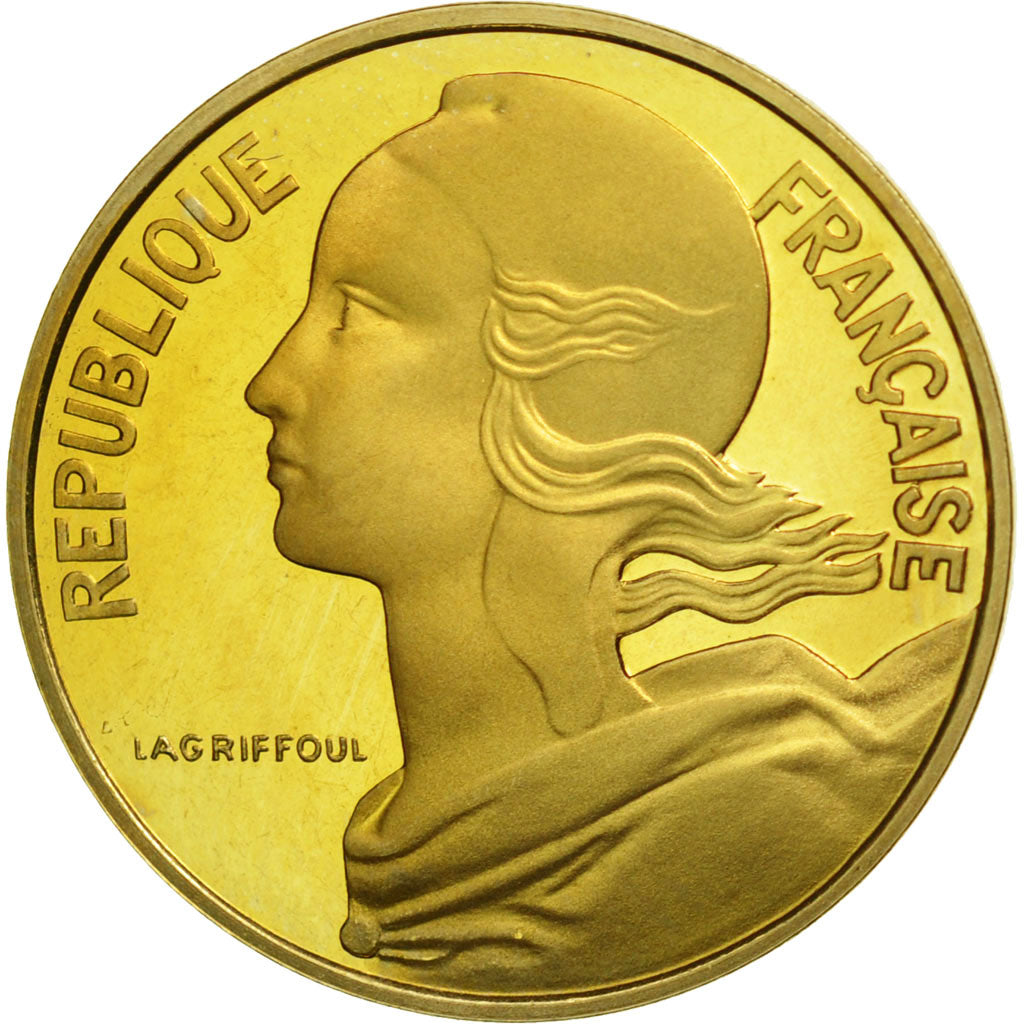 France, Marianne, 10 Centimes, PROOF 1992, MS(65-70), Aluminum-Bronze, KM:929