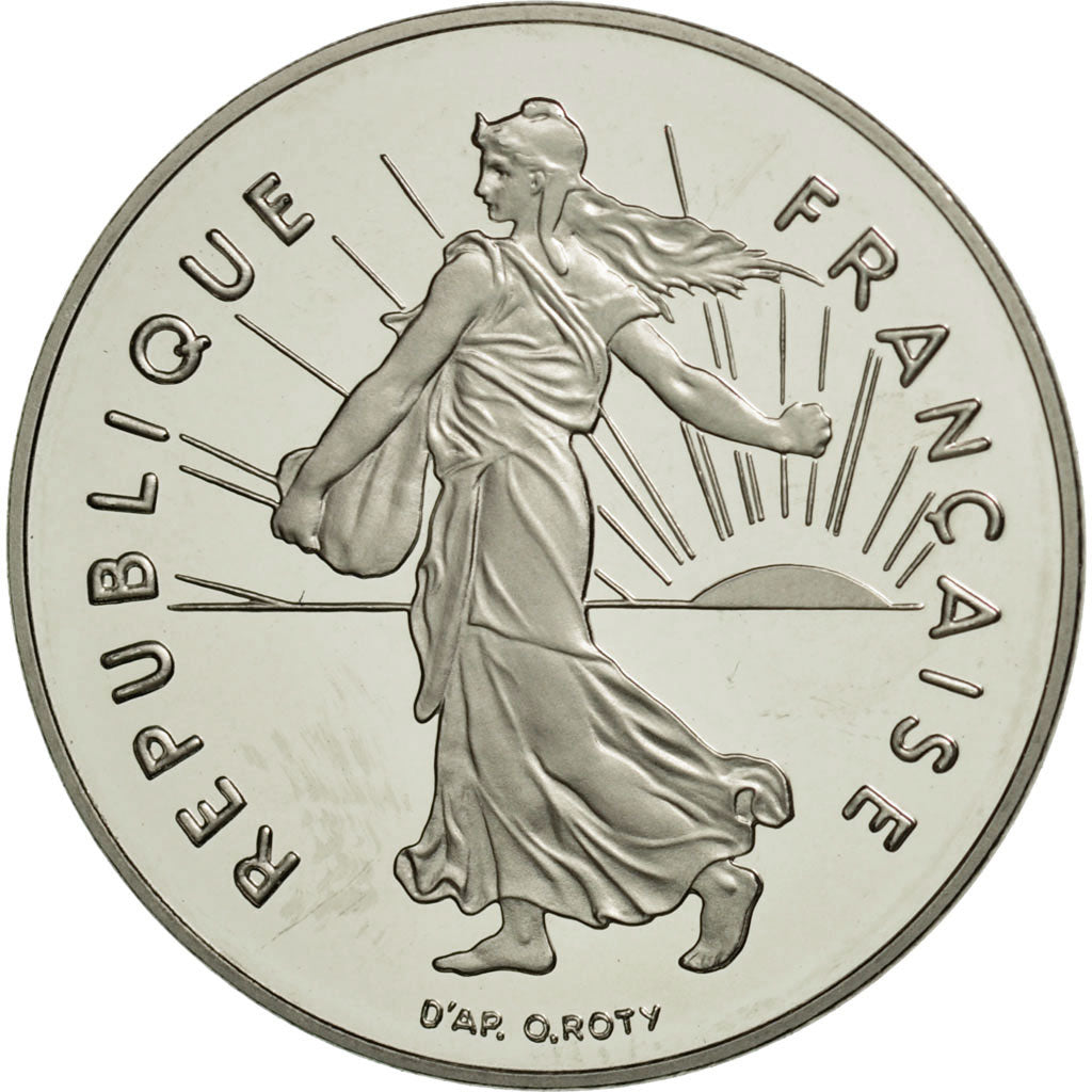 Coin, France, Semeuse, Franc, 1992, Paris, MS(65-70), Nickel, KM:925.2