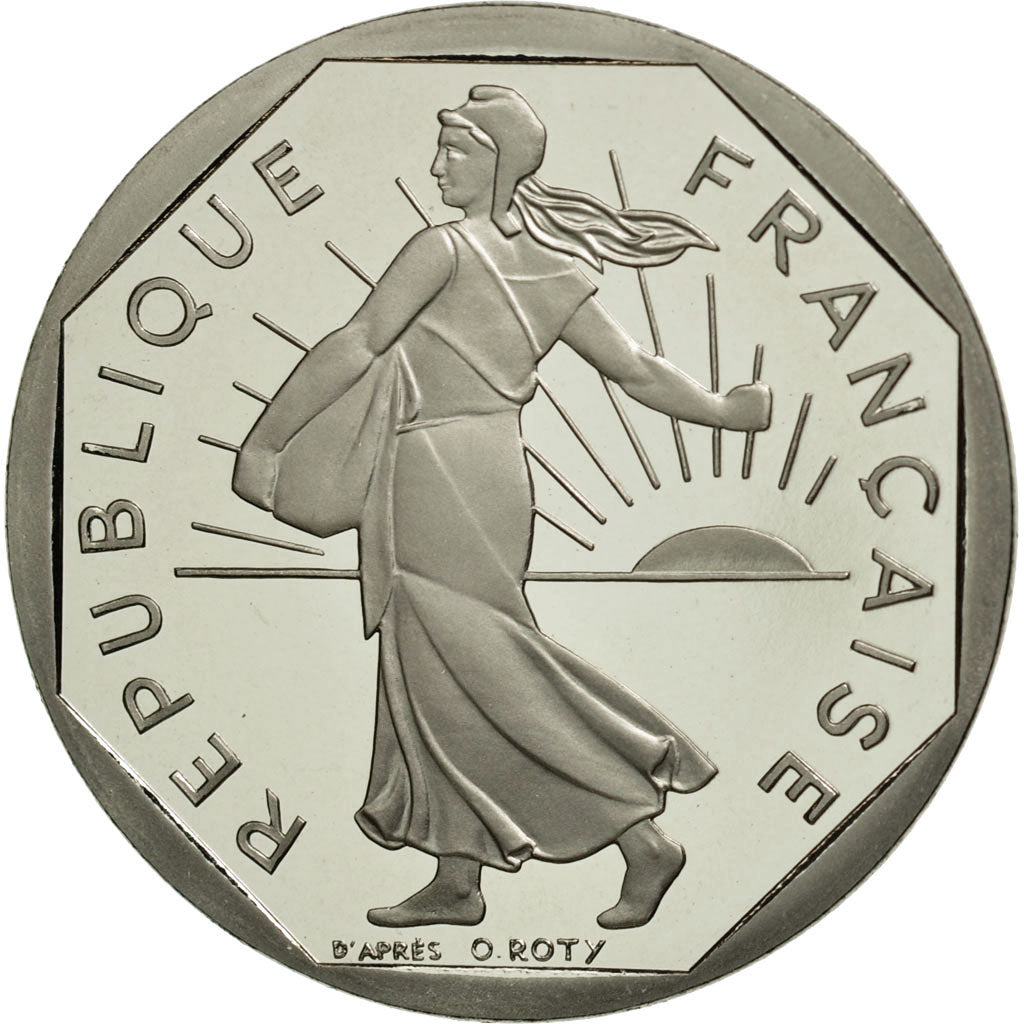 Coin, France, Semeuse, 2 Francs, 1992, Paris, MS(65-70), Nickel, KM:942.2