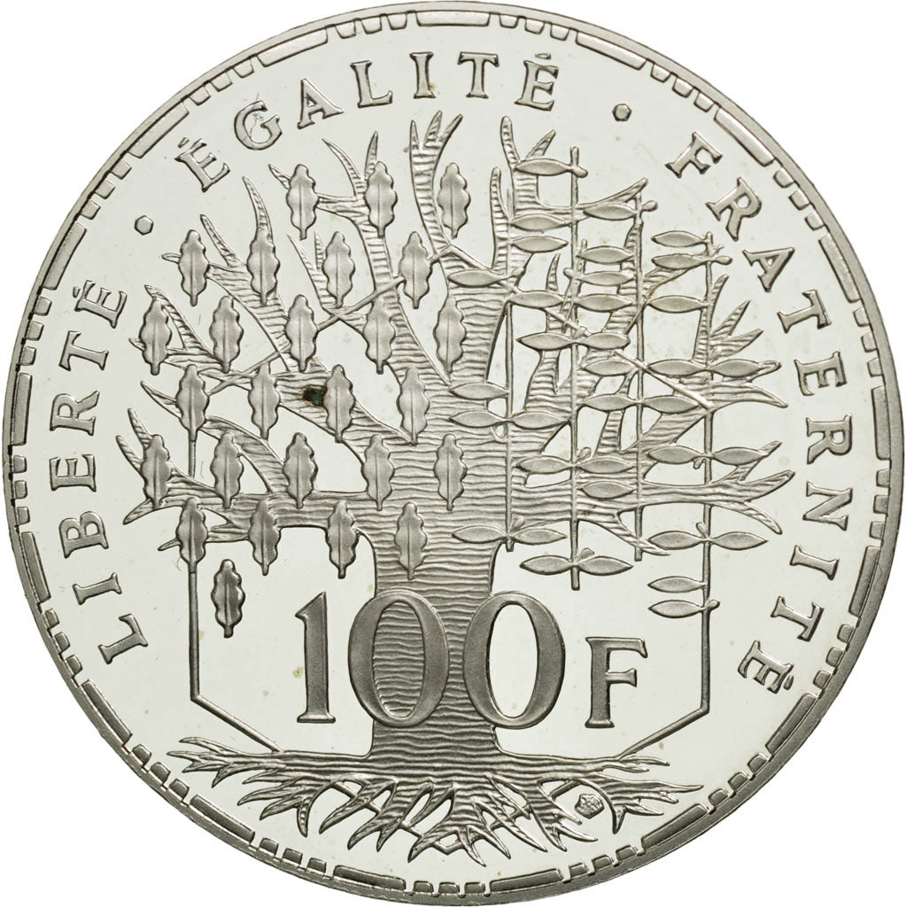Moneta, Francia, Panthéon, 100 Francs, 1992, Paris, FDC, Argento, KM:951.1