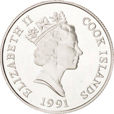 Moneta, Isole Cook, Elizabeth II, 5 Dollars, 1991, FDC, Argento, KM:149