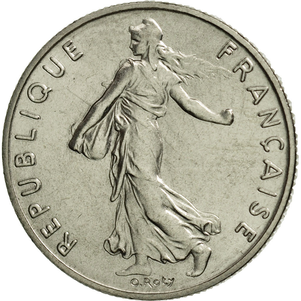 Munten, Frankrijk, Semeuse, 1/2 Franc, 1986, Paris, FDC, Nickel, KM:931.1