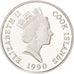 COOK ISLANDS, 10 Dollars, 1990, KM #80, MS(65-70), Silver, 30, 10.00