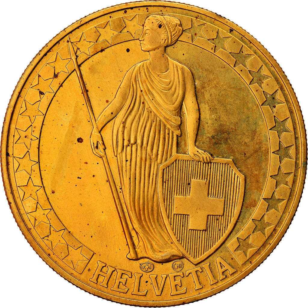 Switzerland, Medal, Der Zürichsee, Die Schweizer Seen, MS(64), Copper-Nickel