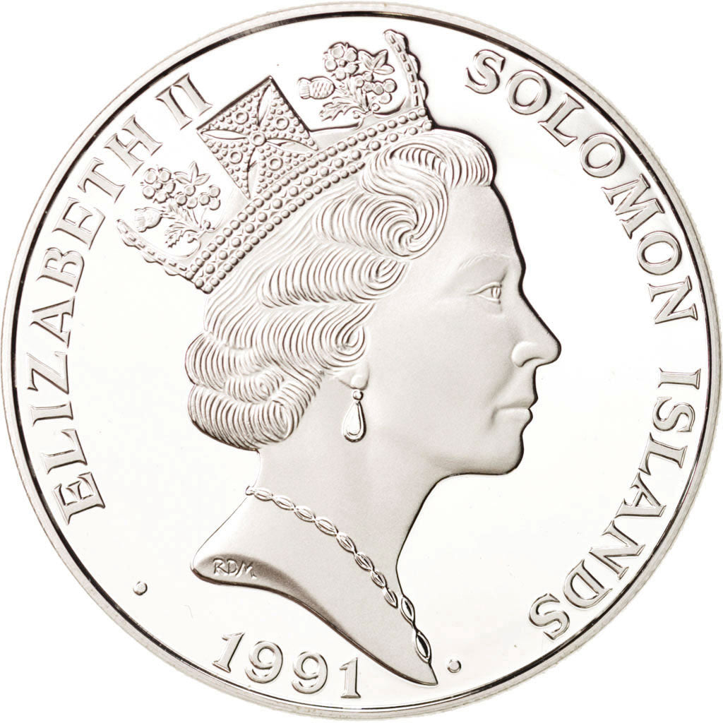 Moneda, Islas Salomón, 10 Dollars, 1991, FDC, Plata, KM:48
