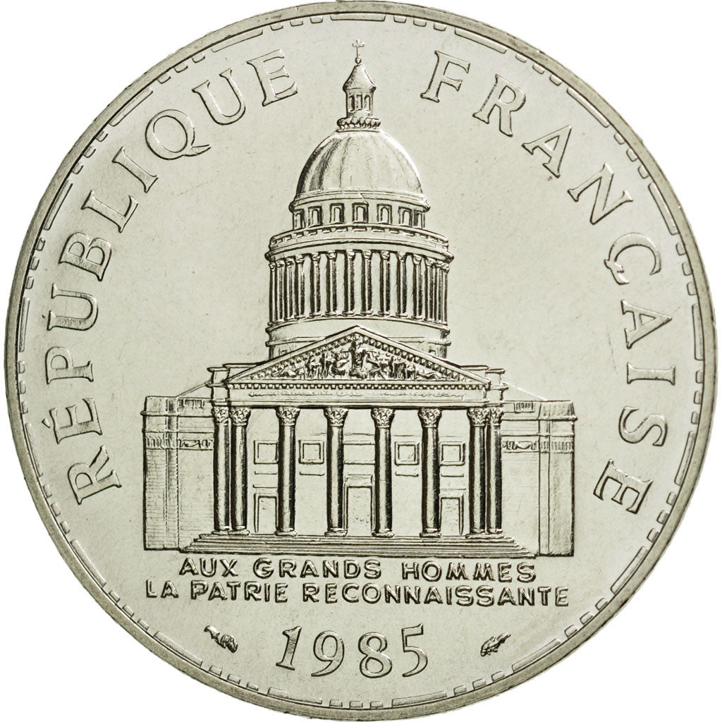 Coin, France, Panthéon, 100 Francs, 1985, Paris, MS(65-70), Silver, KM:951.1