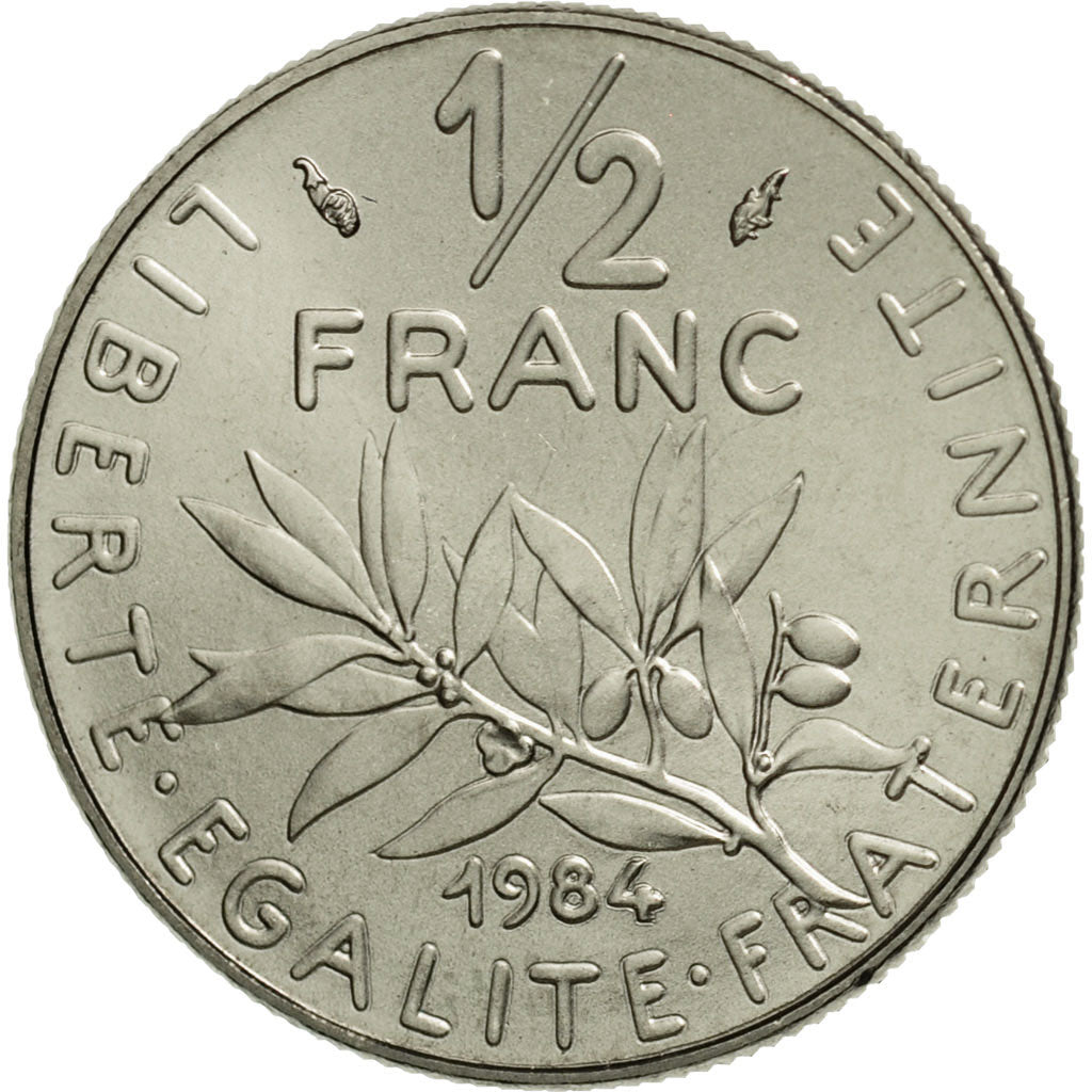 Coin, France, Semeuse, 1/2 Franc, 1984, Paris, MS(65-70), Nickel, KM:931.1