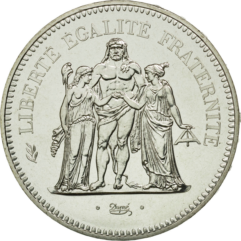 Coin, France, Hercule, 50 Francs, 1980, Paris, MS(65-70), Silver, KM:941.1