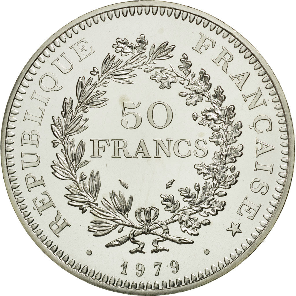 Monnaie, France, Hercule, 50 Francs, 1979, Paris, FDC, Argent, KM:941.1