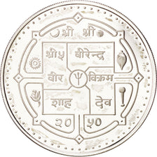 Moneta, Nepal, SHAH DYNASTY, Birendra Bir Bikram, 500 Rupee, 1993, FDC, Argento