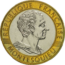 Moneta, Francia, Montesquieu, 10 Francs, 1989, Paris, FDC, Bi-metallico, KM:969
