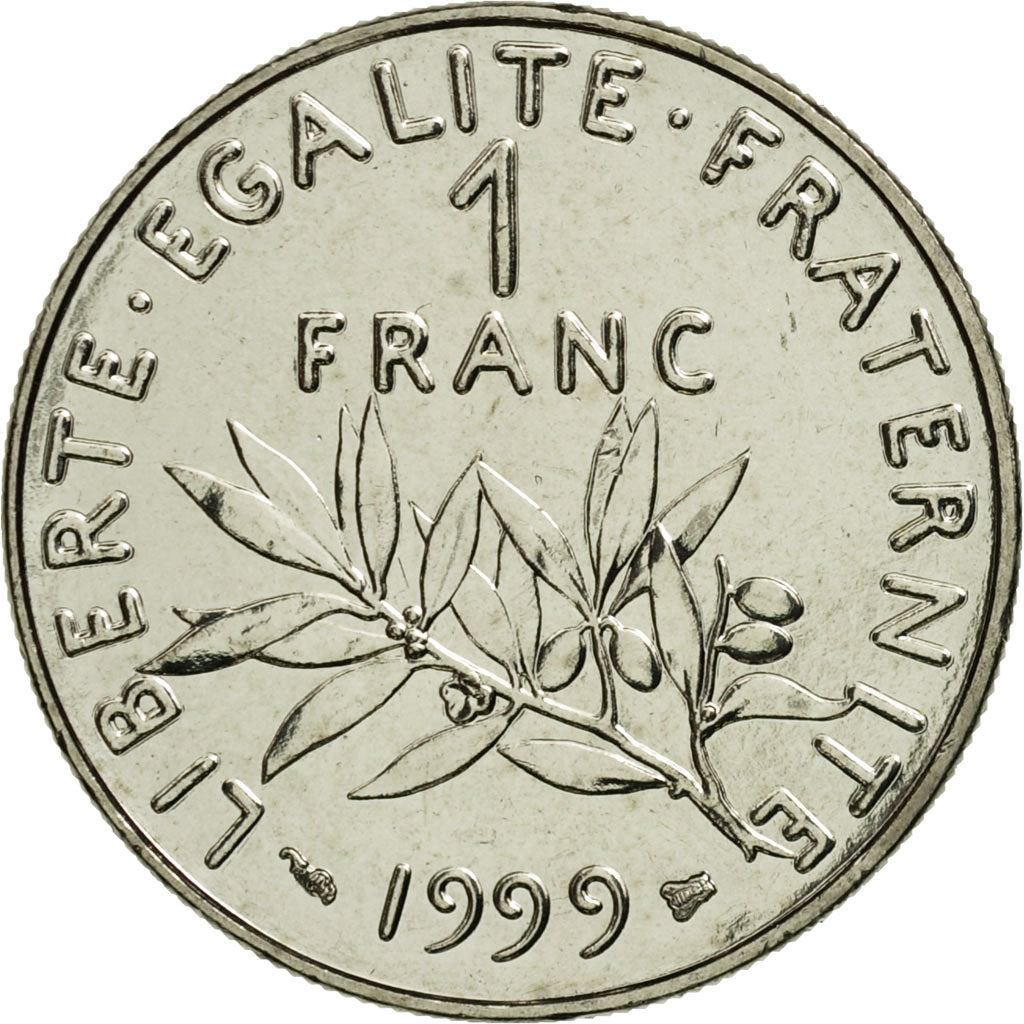 Monnaie, France, Semeuse, Franc, 1999, Paris, FDC, Nickel, KM:925.1, Gadoury:474