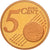 PAŃSTWO WATYKAŃSKIE, 5 Euro Cent, 2008, Rome, MS(63), Miedź platerowana