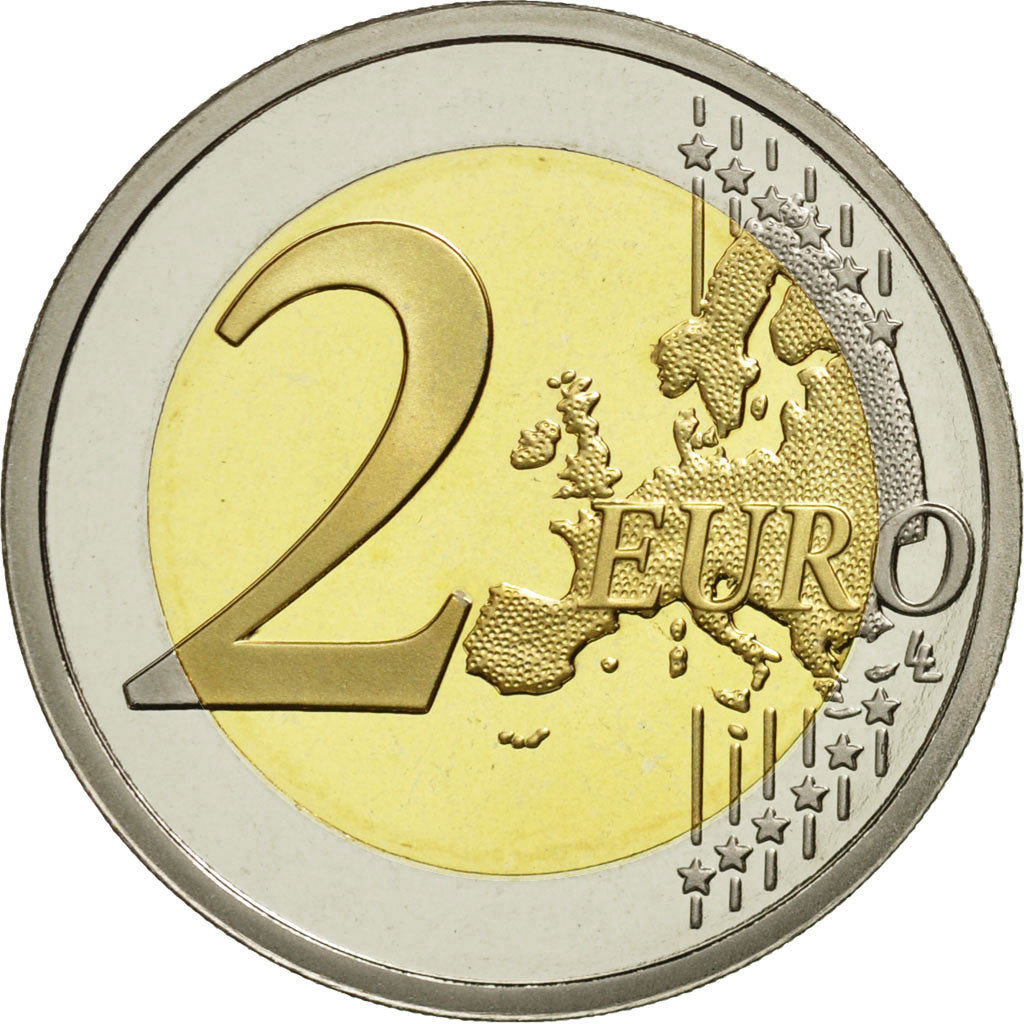 VATICAN CITY, 2 Euro, PROOF 2008, MS(63), Bi-Metallic, KM:389
