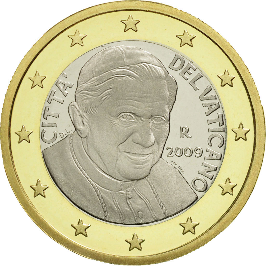 VATICAN CITY, Euro, 2009, MS(63), Bi-Metallic, KM:388