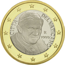 VATICAN CITY, Euro, 2009, MS(63), Bi-Metallic, KM:388