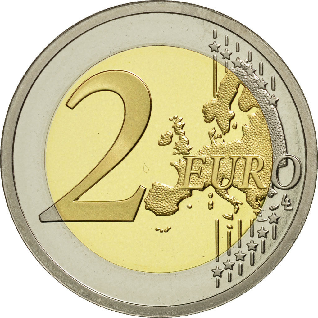 VATICAN CITY, 2 Euro, PROOF 2009, MS(63), Bi-Metallic, KM:389