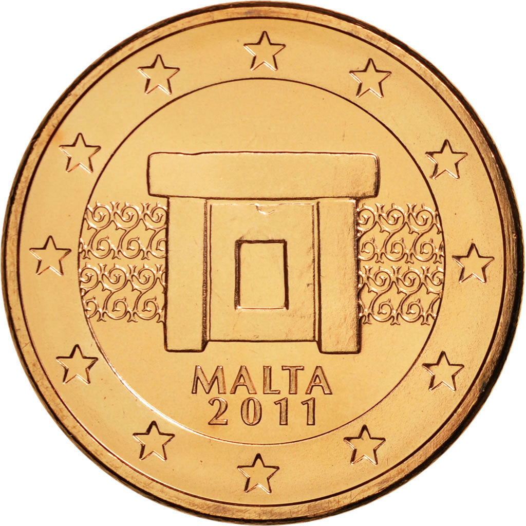 Malta, 5 Euro Cent, 2011, MS(63), Copper Plated Steel, KM:127