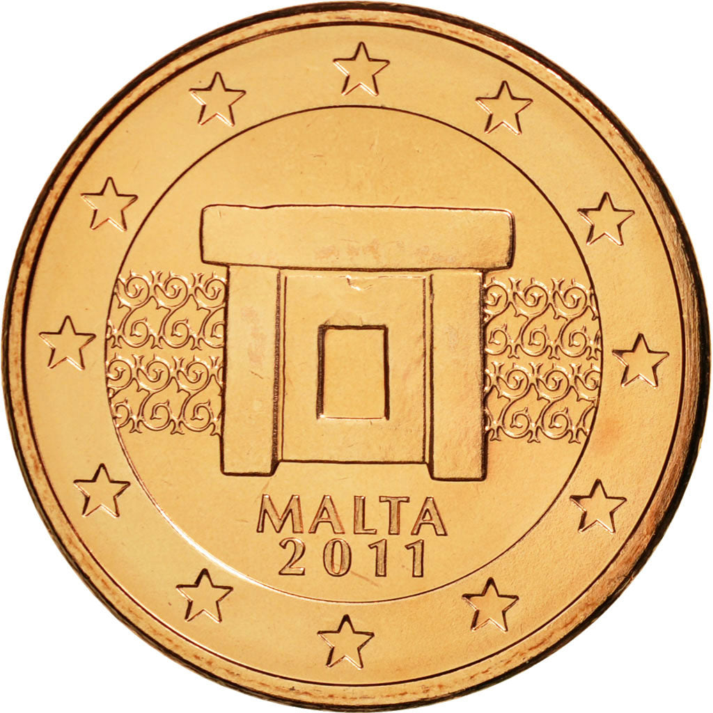Malta, 5 Euro Cent, 2011, MS(63), Copper Plated Steel, KM:127
