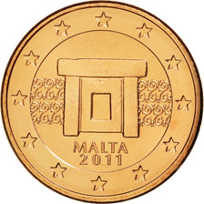 Malta, 5 Euro Cent, 2011, SC, Cobre chapado en acero, KM:127