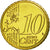 Malta, 10 Euro Cent, 2011, MS(63), Brass, KM:128