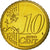 Malta, 10 Euro Cent, 2011, MS(63), Brass, KM:128