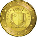 Malta, 20 Euro Cent, 2011, SC, Latón, KM:129