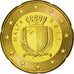 Malta, 20 Euro Cent, 2011, MS(63), Brass, KM:129
