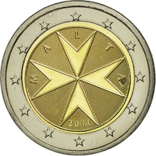 Malta, 2 Euro, 2011, MS(63), Bi-Metallic, KM:132