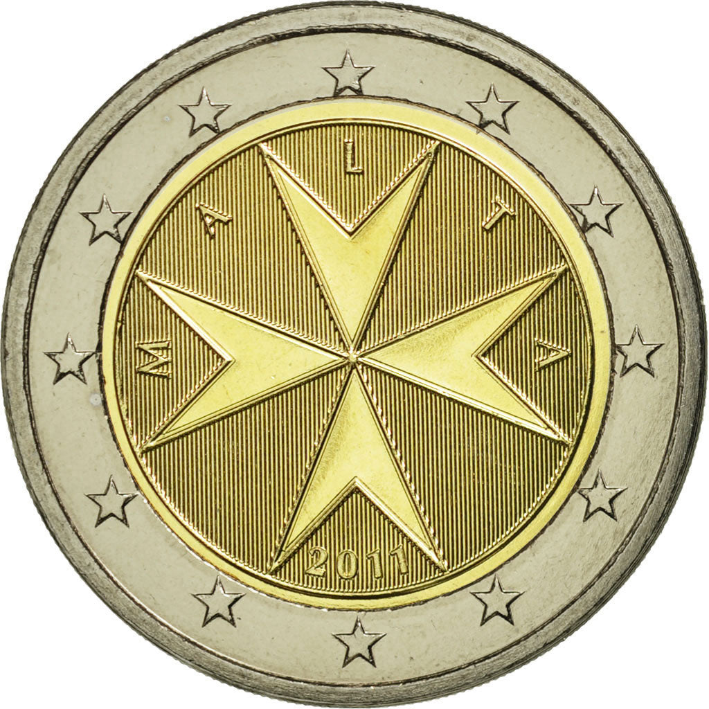 Malta, 2 Euro, 2011, MS(63), Bi-Metallic, KM:132