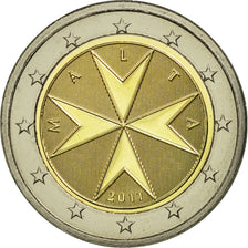 Malta, 2 Euro, 2011, MS(63), Bi-Metallic, KM:132