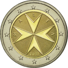 Malte, 2 Euro, 2011, SPL, Bi-Metallic, KM:132