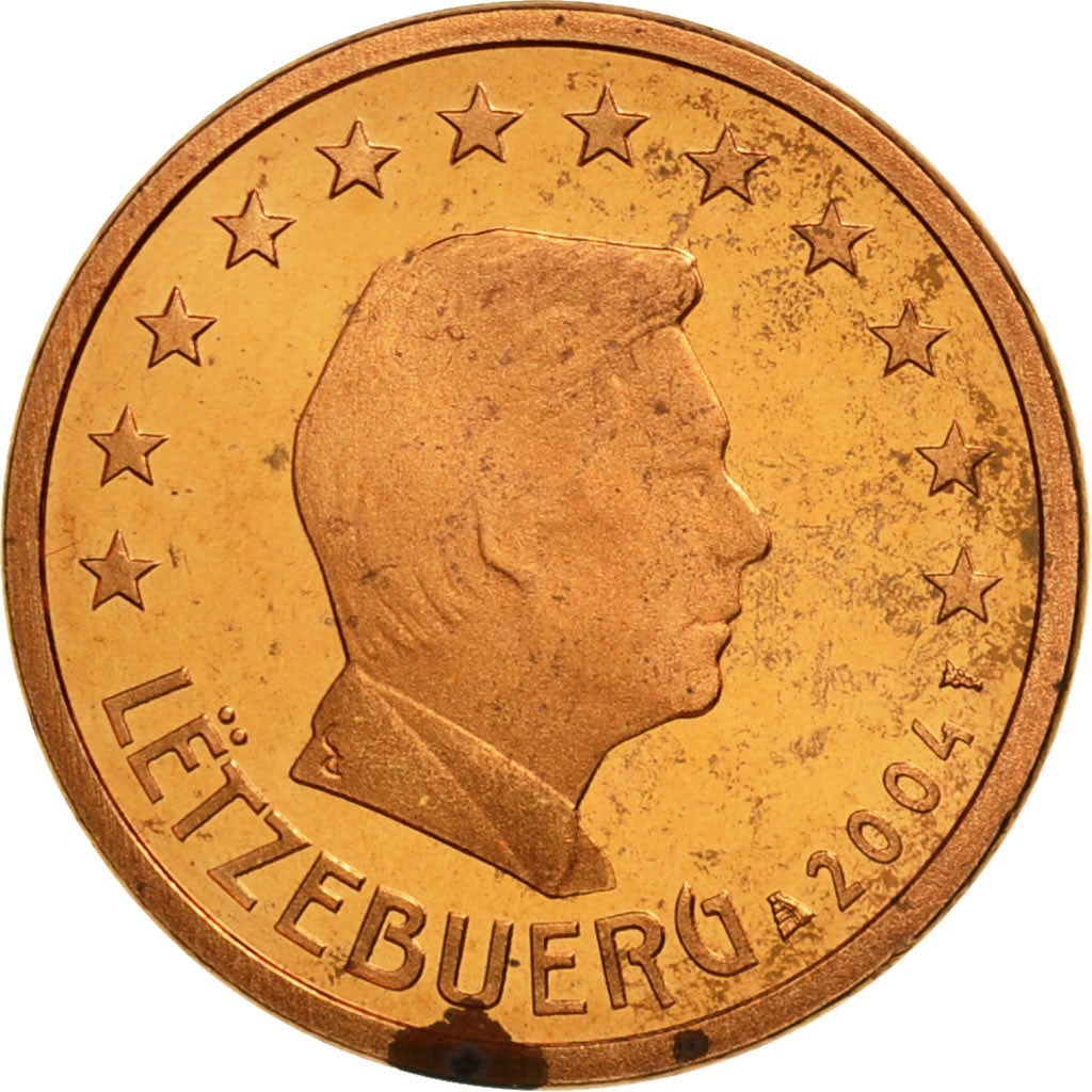 Luxembourg, Euro Cent, 2004, MS(63), Copper Plated Steel