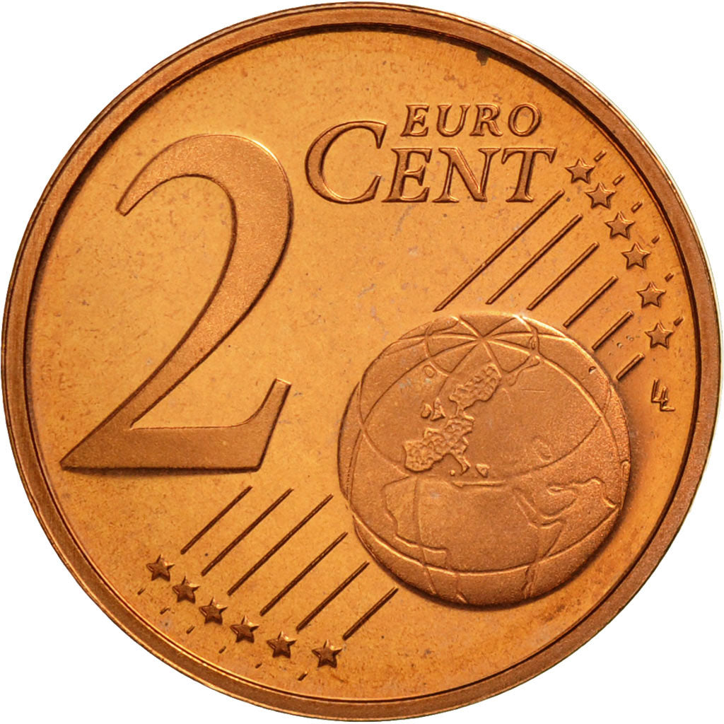 Luxemburgo, 2 Euro Cent, 2004, FDC, Cobre chapado en acero