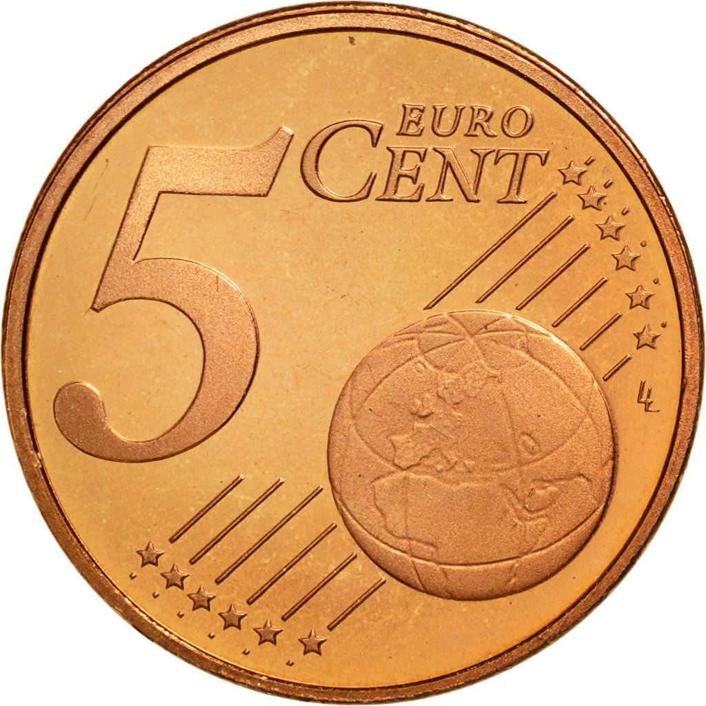 Luxembourg, 5 Euro Cent, 2004, MS(65-70), Copper Plated Steel