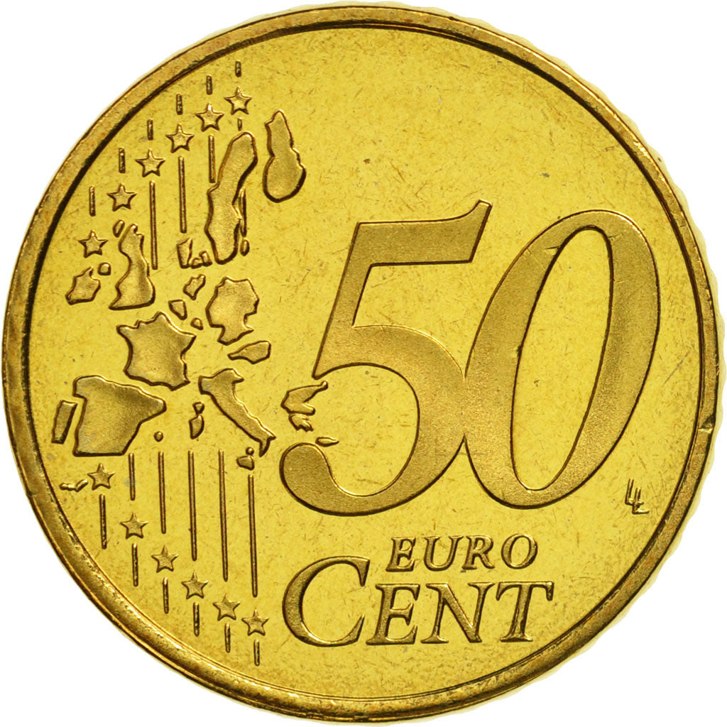 Luxembourg, 50 Euro Cent, 2004, MS(65-70), Brass
