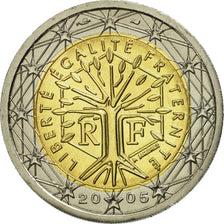 France, 2 Euro, 2005, MS(65-70), Bi-Metallic, KM:1289